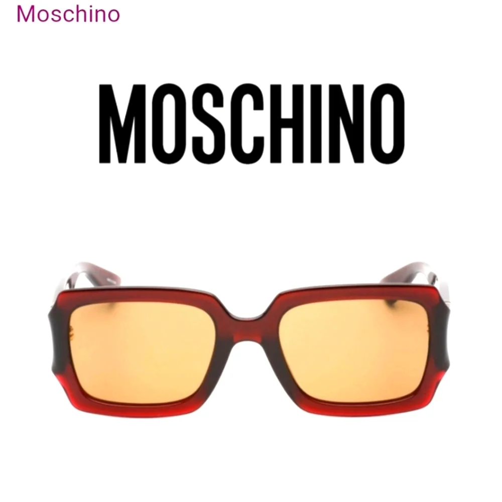 Moschino Red and Gold Sunglasses
